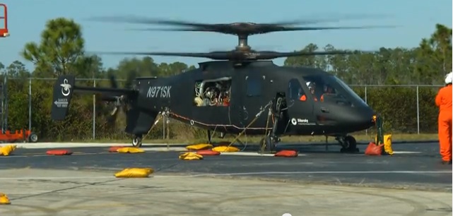 Sikorsky’s S-97 Raider Helicopter Performs First Run – Co-Axial Rotors And A Propeller!