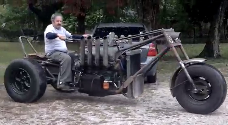 Would You Ride This Wild Looking Detroit Diesel V8 Powered Trike?