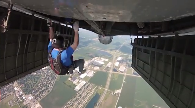 Watch As These Skydivers Get A Rare Chance To Jump From A B-17 Flying Fortress