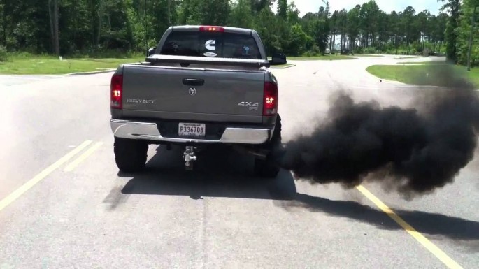 rolling coal idiot