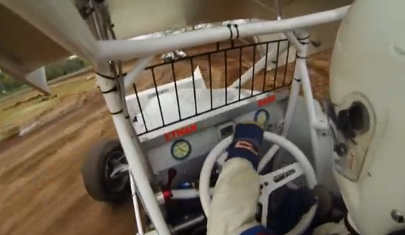 Ride Along With A 410 Sprint Car Racer As He Hauls Tail And Flings Clay! This Is INTENSE!