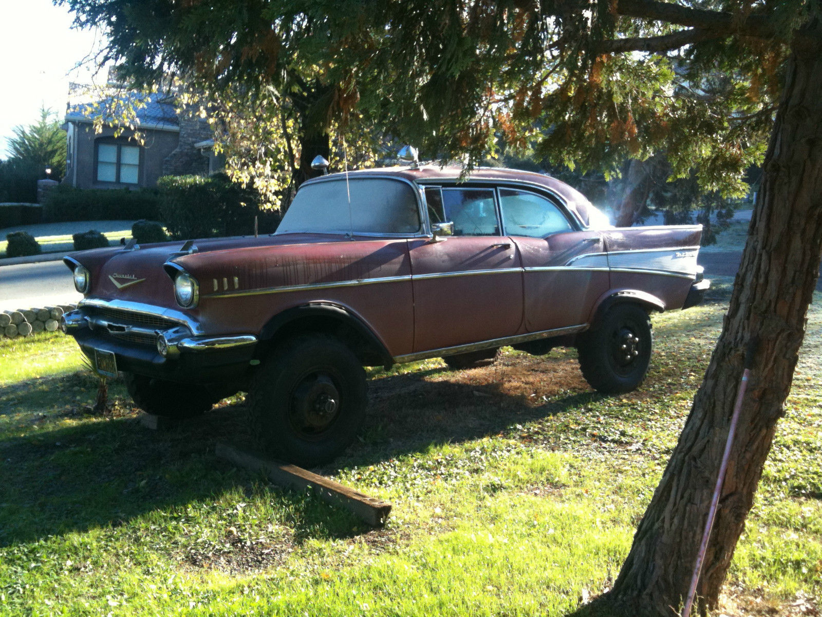 Ebay Find: It’s a ’57 Chevy On A 1941 Military Weapons Carrier Chassis, Powered By A Small-Block Chevy – Is This The Most Epic Trar Yet?