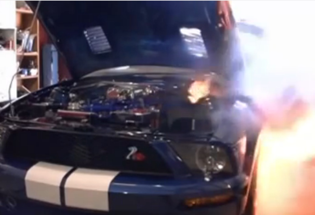 Dyno KABOOM! Watch This Hot Rodded Mustang GT500 Suffer A Rod Bolt Failure At The Top End Of A Pull