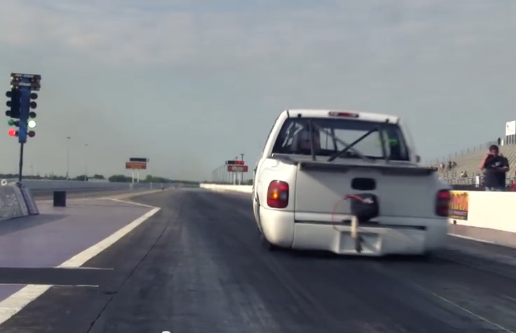 Behemoth: Watch This Full Sized Chevy Truck Run 7.70s At 170mph Plus With A Twin Turbo LS Engine – World’s Quickest?