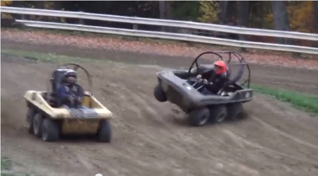 This 6×6 ATV Goes For A Hard Roll At Ashtabula’s Dirt Course – And Rolls Away Just Fine!