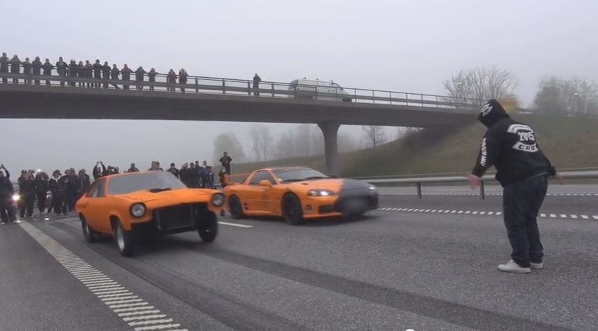 It’s One Nasty Vega Versus A Tightly Wound 3000GT In Stockholm (We Think)