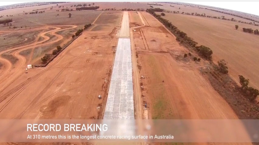 Drone Footage Of The New Swan Hill, Australia’s Longest Concrete Drag Strip