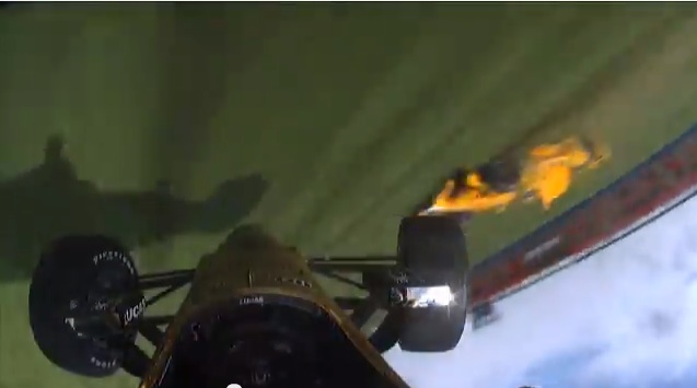 Ride Onboard With Ryan Briscoe During His Airborne Crash At Fontana – That Isn’t How You Want To See The Other Guy