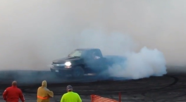 Burnout Footage: This Seemingly Innocent-Looking Chevy Creates A Fog Bank At Brainerd Raceway