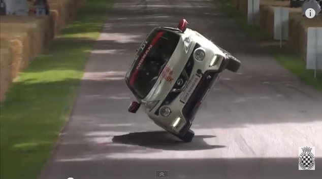 Showoff Video: Terry Grant Runs A Nismo Juke RS Up Goodwood On Two Wheels