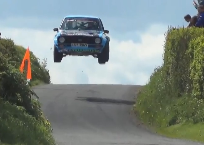 Watch Irish Rally Driver Frank Kelly Take A Mammoth Leap At The Sperrins Rally Like A BOSS!