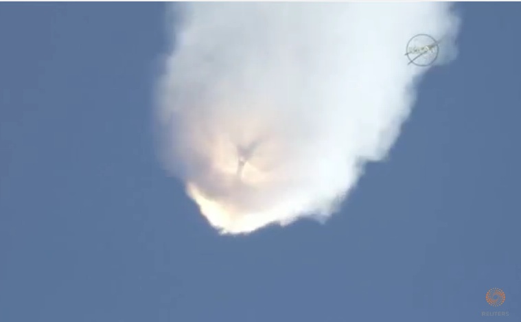 KABOOM! Watch The SpaceX Falcon 9 Rocket Vaporize Itself On The Way To The International Space Station