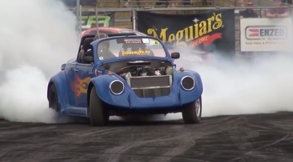 Next Up On The Australian Burnout Stage…A V8 VW Bug Convertible?