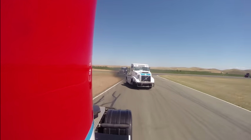 Big Rigs Racing At Thunderhill Are Awesome To Watch! Champ Truck Baby!