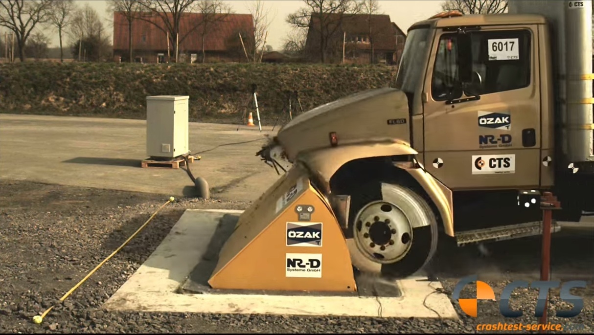 Ever Wonder What It Would Be Like To Drive Into An Automated Barricade?