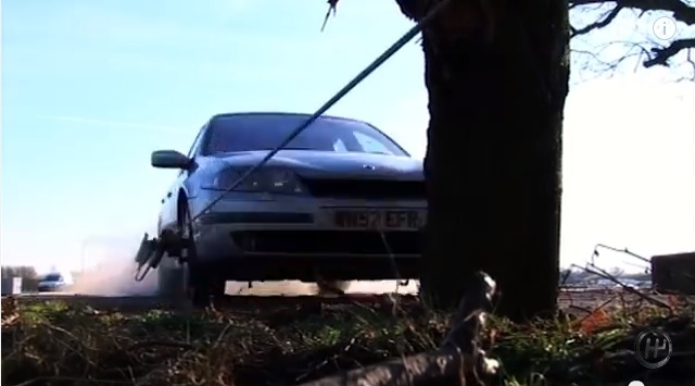 What Does It Look Like When A Car Is Sent Into A Tree At 55 Miles An Hour? Simply Put, Bad.