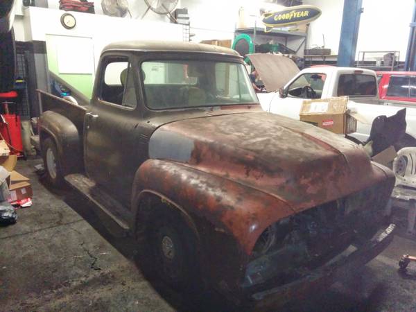 Check Out This $4500 1954 F100 Project With Crown Vic Drivetrain, Suspension, Etc.