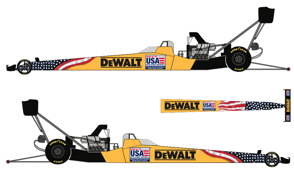 DeWALT Highlights ‘Made In USA’ With Kalitta Motorsports