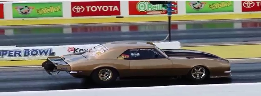 Watch Dwayne Mills In His Famed Golden Gorilla Camaro Mangle The Field At The NMRA/NMCA Super Bowl