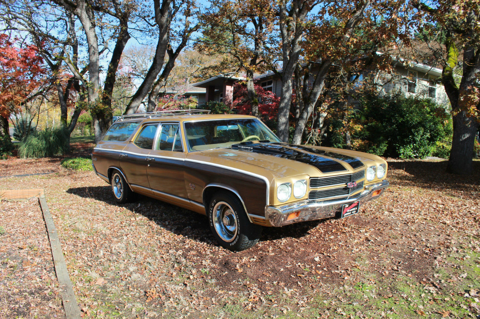This 1970 Chevelle Concours Wagon Has Factory Big Block Power, Woodgrain, and A Minto Interior!