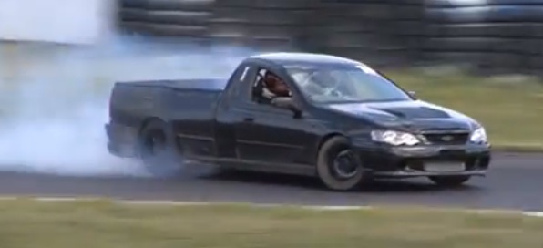 If You Don’t Believe That Motorsports Is An International Affair, Then This Ford Falcon Ute Drifting Is For You