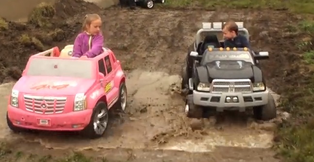 Start ‘Em Out Young: Footage From The Power Wheels Mud Bog At Birch Run