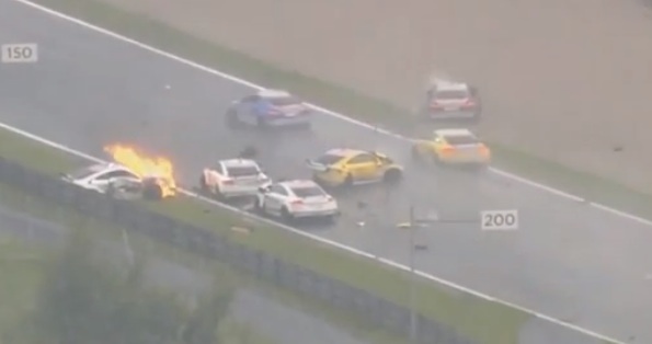 The Audi Sport TT Cup Race At Red Bull Ring Came To A Fiery Crash Four Laps In [VIDEO]