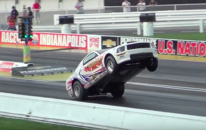 Relive The Most Monstrous Wheelstand Of The Entire 2014 NHRA US Nationals