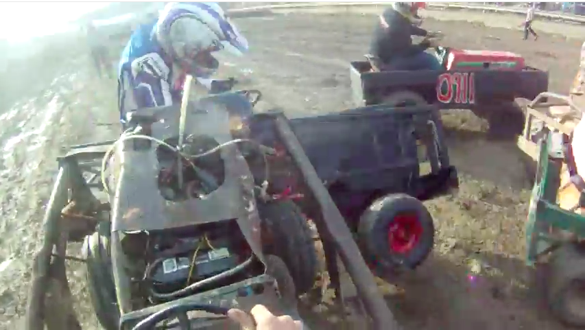 Watch The Most Hated Man In Lawnmower Demo Derby Take Down The Whole Field In 4 Minutes!