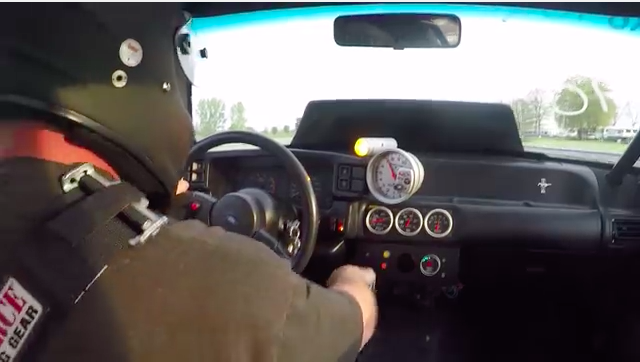 Gear Mamma-Jamma: Ride In A 347 Stroker Mustang As The Driver Tears Gears Down The Strip