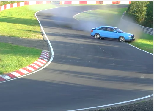 This Dude Loses The Handle On His Car Racing The ‘Ring And He Only Wrecks His Shorts