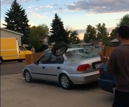 Three Airbags, One Wheel, One Civic, And A Lot Of Unused Brain Cells Resulted In This Video