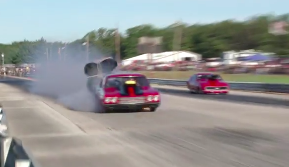 Twin Blow Outs At 150mph? No Big Deal For The Driver Of This Chevelle