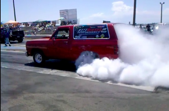 Burnout Monday: A Cummins-Swapped Ramcharger In The Burnout Box