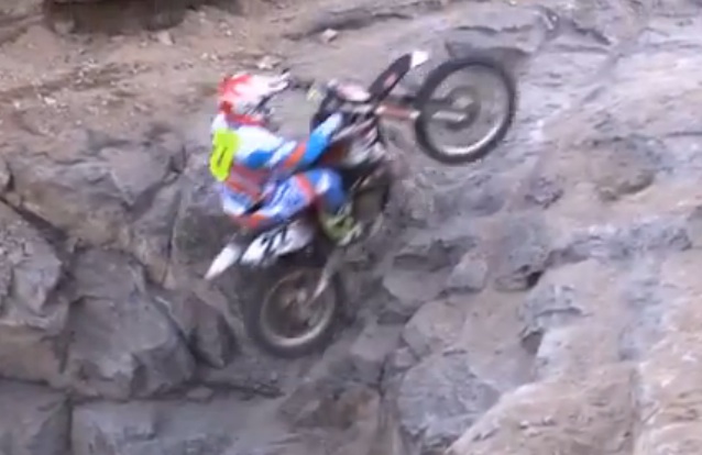 Watch A Talented Dirt Bike Racer Bash Himself Off The Rocks Before Actually Climbing The Infamous Backdoor The King Of The Hammers