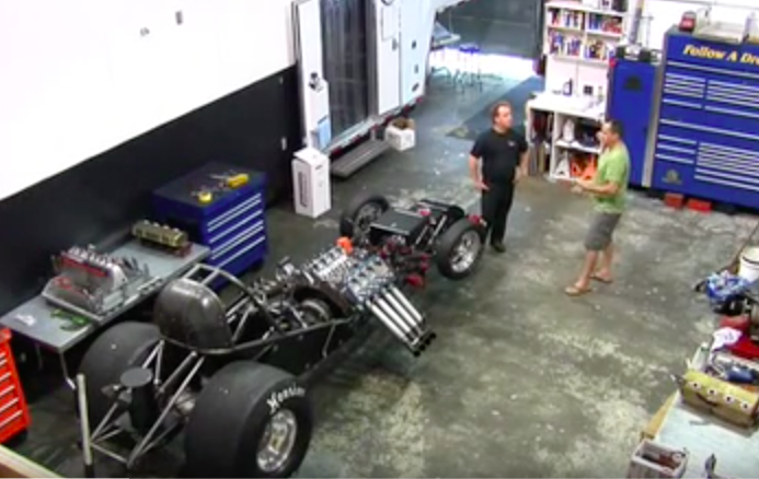 Watch 100% Blind Alcohol Funny Car Crew Chief Jay Blake Prepare And Pull An Engine Alone