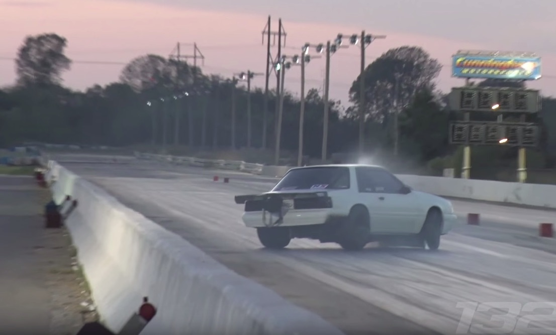 This Is Going To Hurt: The Yeti Fox Body Mustang Crashes After Huge Wheelstand