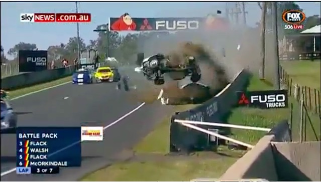 Breaking News: Aussie Racing Cars Driver Damien Flack Involved In A Race-Stopping Accident At Mount Panorama – Second Big Accident This Week On The Circuit