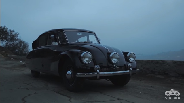 The 1941 Tatra T87, A Car Way Ahead Of It’s Time – Rear-Engined, Air Cooled V8 And Aerodynamic!