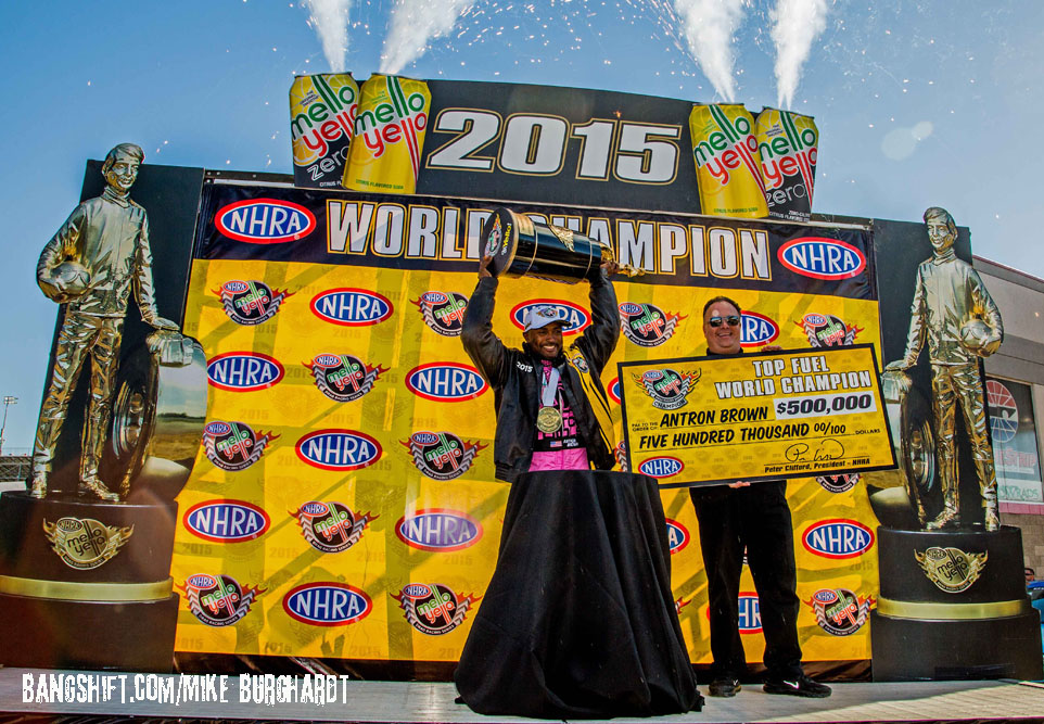 Antron Brown And Erica Enders Win NHRA World Championships!