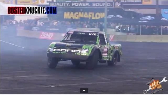 SEMA 2015: And Now, An Intermission Featuring Pro 2 Trucks And The Parking Lot Out Front!