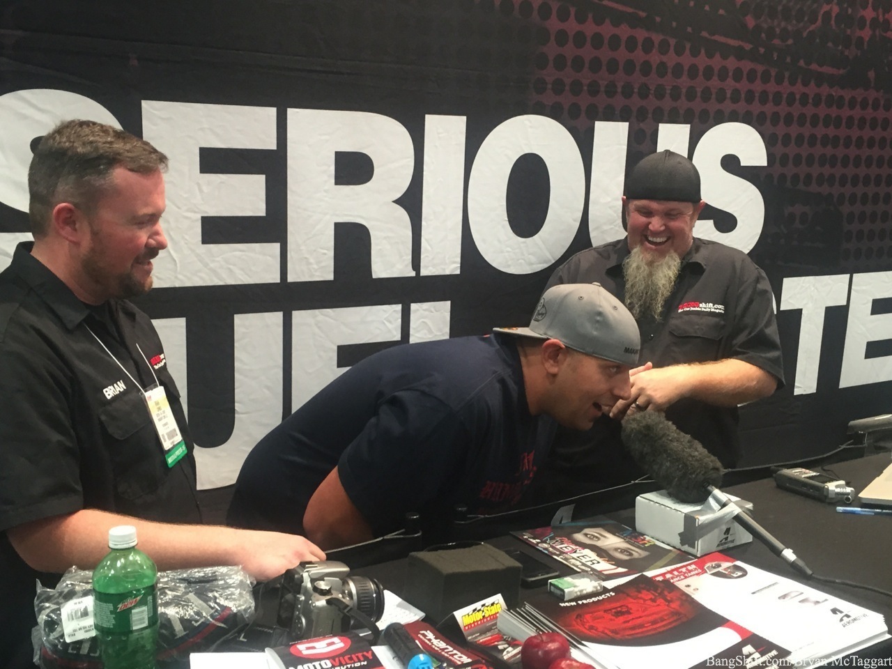 Caption This: “The Midnight Shift”, With Your Hosts Brian And Chad, And The Soothing Bass Voice Of Big Chief At SEMA 2015