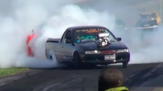 How To Start The Weekend Right: A Legitimately Vicious Burnout! This Commodore Ute Screams Like A Banshee And Does Australia Proud!