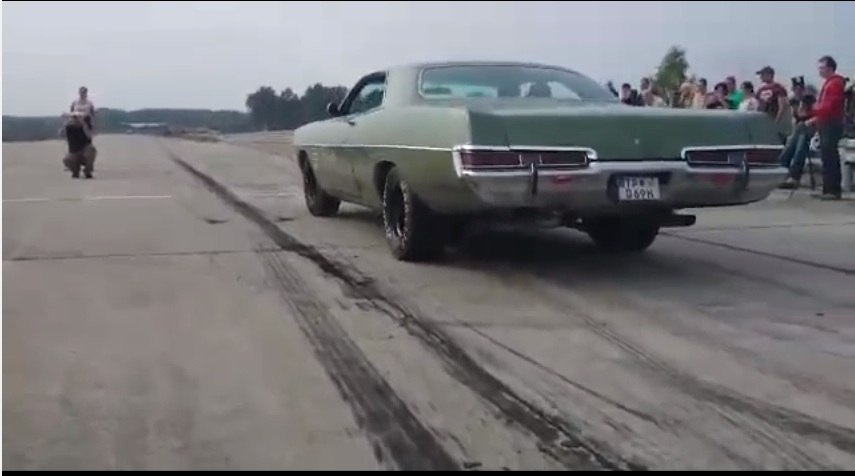 A 572 Hemi-Powered Dodge Polara Coupe In All Green…There Is A Heaven! Watch This Big Barge Take A Run Down The Quarter