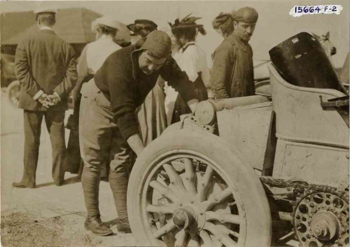 inspecting tire