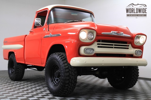 Truckin’ Perfection! This 1958 Chevy Apache Has NAPCO Four Wheel Drive And The Perfect Look