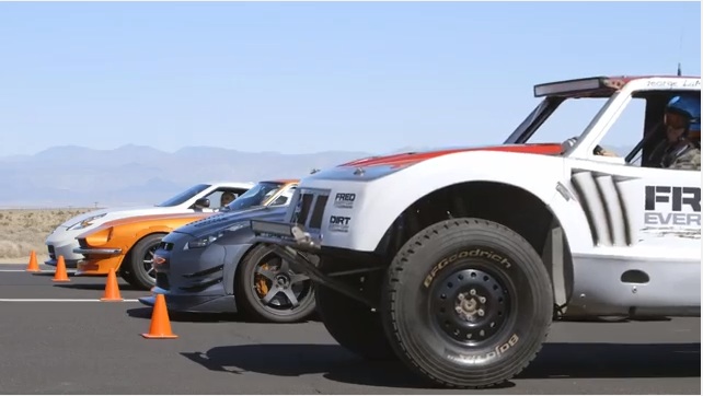 SEMA Drag Race! Finnegan, Fred, Jessi And A Guy From Super Street Take To The Tarmac In An All-Nissan Battle!