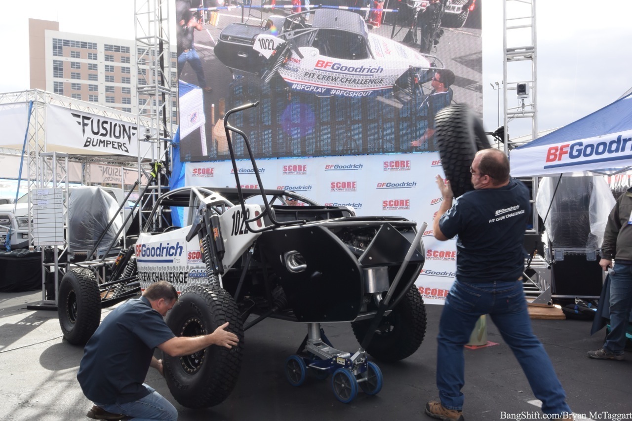 Unhinged Retrospective: We Put The “Competitive” Into “Fun and Competitive” At The BFGoodrich Pit Crew Challenge During SEMA 2015!