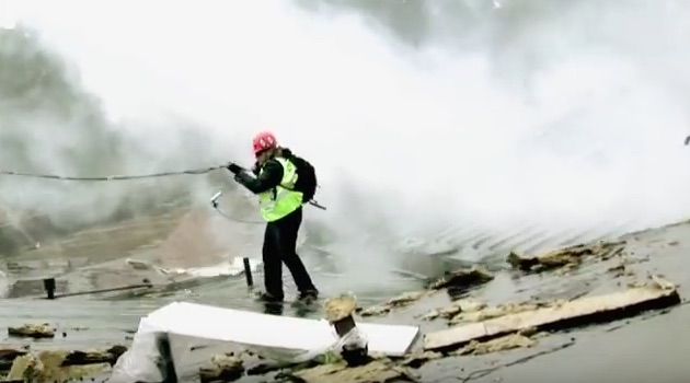 Dumbest Thing You’ll Ever See: Guy Literally Stands On Roof Of Building Being Imploded