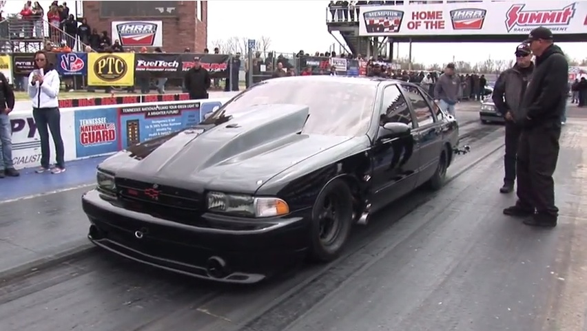 This Twin-Turbo, Small Tire Impala SS Is A Beast! 4.81@161 In The Eighth Mile!